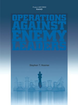 cover image of Operations Against Enemy Leaders